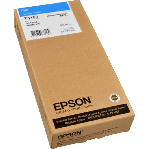 Epson T41F2 - Tusz cyan XL do Epson SureColor SC-T3400, SC-T3405, SC-T5400, SC-T5405